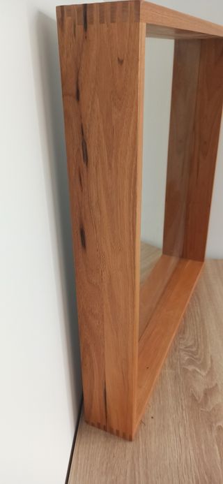 Espejo de madera y cristal