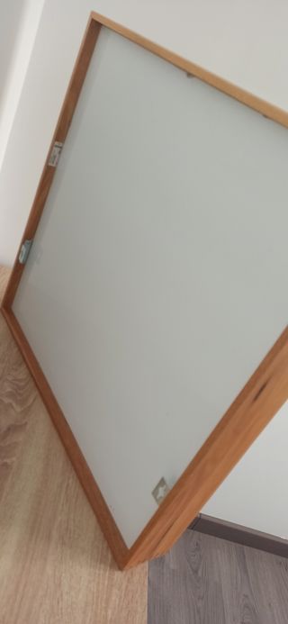 Espejo de madera y cristal