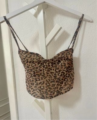 Top Corsé Leopardo Stradivarius