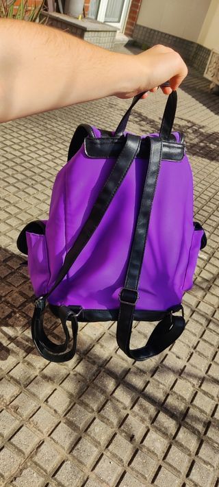 Mochila Morada / violeta de neopreno Vintage