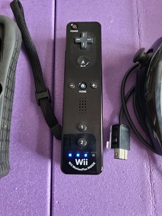 Mando Wii y Nunchuk Nintendo Negro