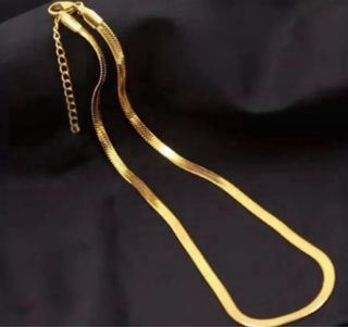 Elegante refinado collar oro 18k hombre mujer!!