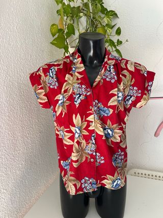 Camisa Hawaiana Estampada