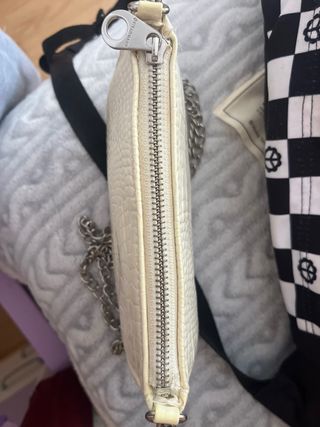 Bolso blanco efecto piel cocodrilo