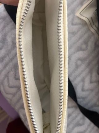 Bolso blanco efecto piel cocodrilo