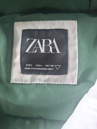 Anorak Zara Hombre Blanco y Amarillo