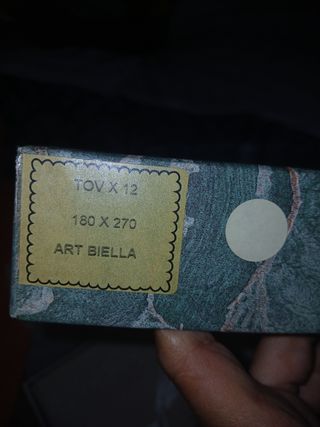 Set 12 Tovaglie Blu e Bianche beige è rosa 100€