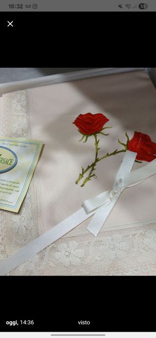 Set 12 Tovaglie Blu e Bianche beige è rosa 100€