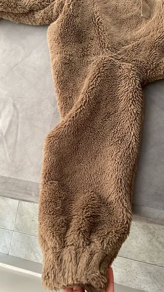 Chaqueta pelo suave marrón