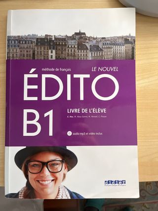 Libro Francés ÉDITO B1 + CD