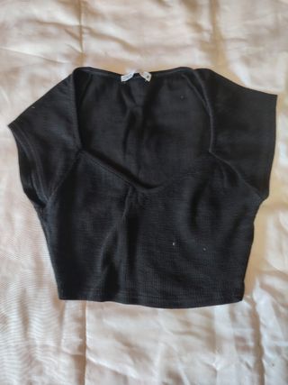 Top Zara Negro Talla S
