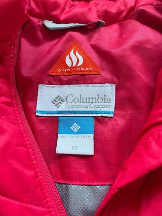 Chaqueta Columbia Niña Roja