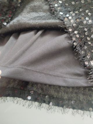 Vestido fiesta midi con lentejuelas