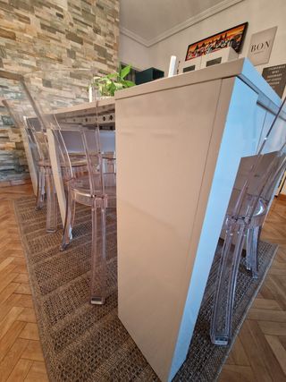 Mesa comedor extensible madera industrial 