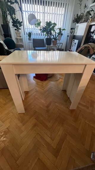 Mesa comedor extensible madera industrial