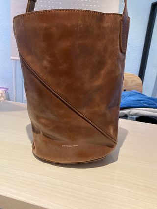 Bolso Adolfo Domínguez Marrón Cuero