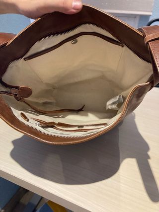 Bolso Adolfo Domínguez Marrón Cuero