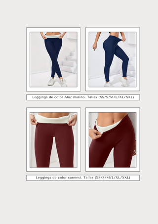 Leggings termico de alta elasticidad para mujer