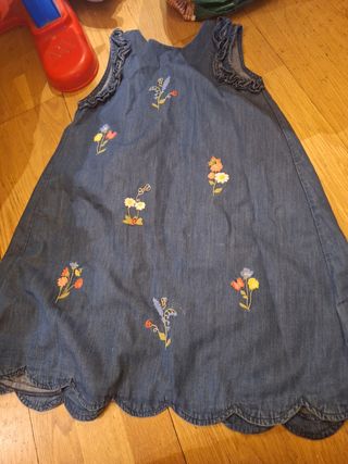 
Vestidos vaquero niña flores
