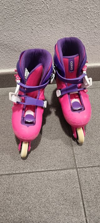 Patines Oxelo Niña Talla 32-34 Rosa