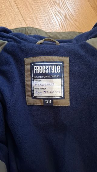 Chaqueta niño verde. Talla 13-14