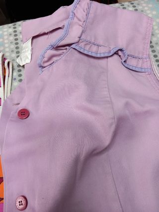 Grembiuli e abiti casa fantasia e lilla.