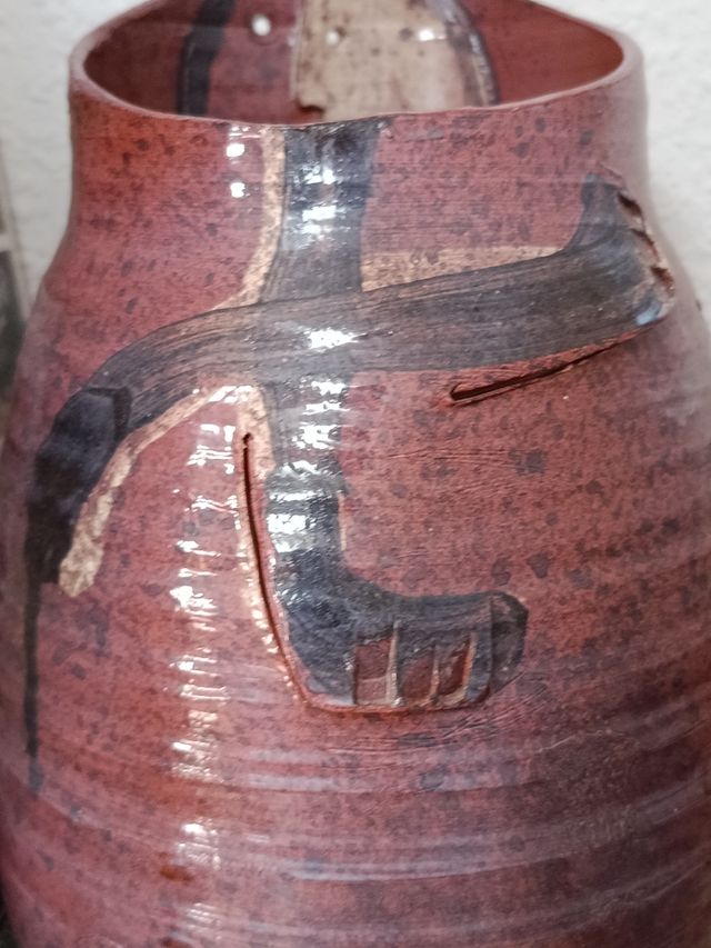 Escultura cerámica gres artesanal