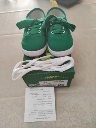 Zapatillas niño verdes 25/26