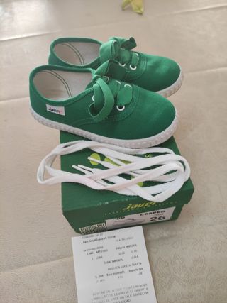 Zapatillas niño verdes 25/26