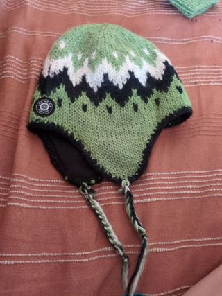 Gorro y manoplas lana Ice Wear