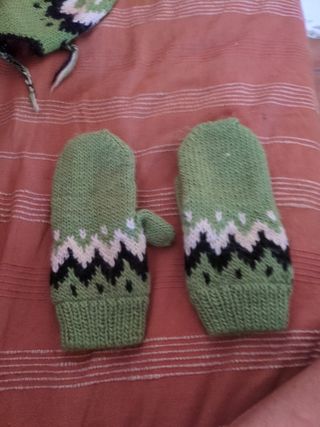 Gorro y manoplas lana Ice Wear