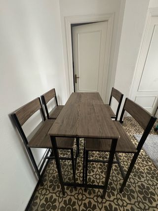 Mesa alta SoBuy con 4 sillas