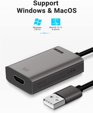 Adaptador Lemorele USB a HDMI Full HD 1080p