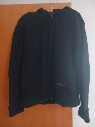 Chaqueta lana y borrego Koröshi negra