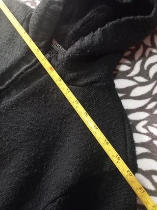 Chaqueta lana y borrego Koröshi negra