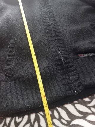 Chaqueta lana y borrego Koröshi negra