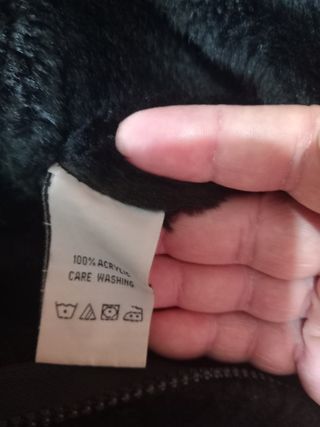 Chaqueta lana y borrego Koröshi negra