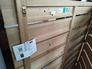 Cabecero de madera rústico