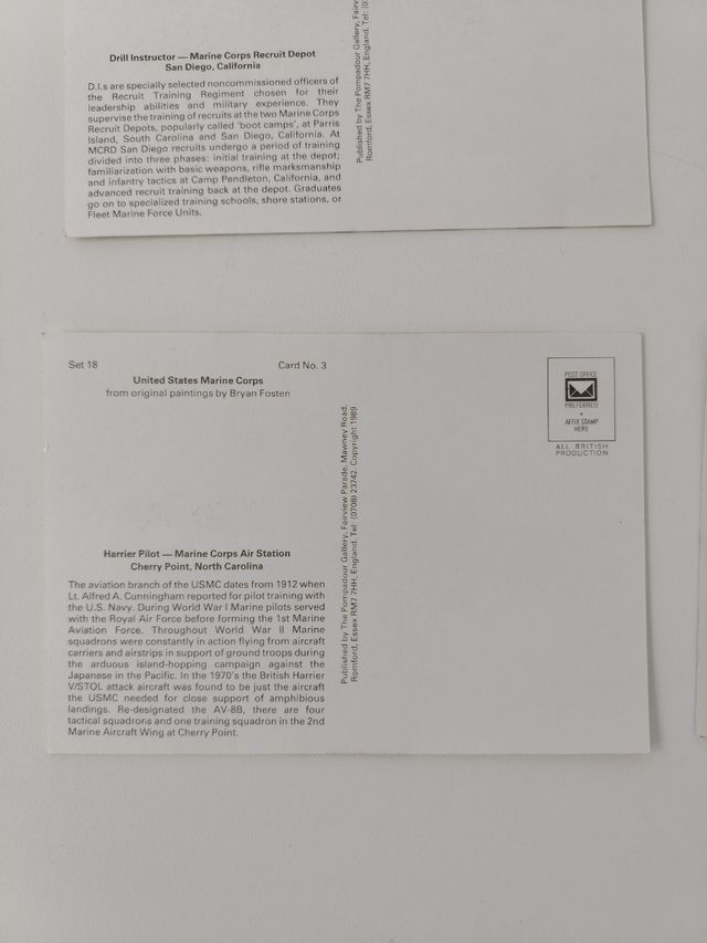 Cartoline vintage USMC