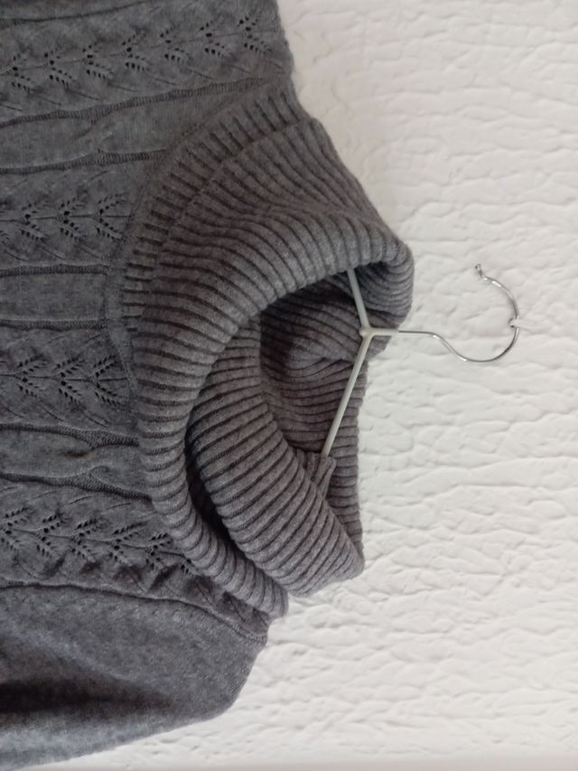 Vestido de lanita gris