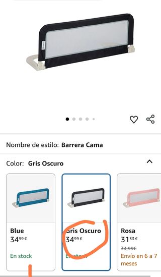 Barrera cama