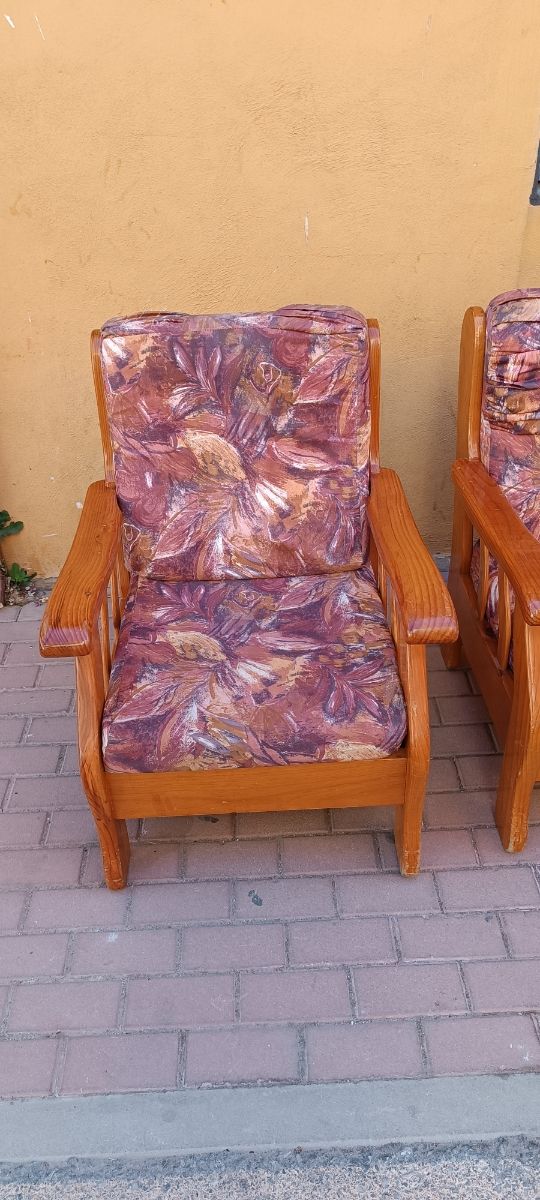 2 Sillones Rústicos Madera Pino