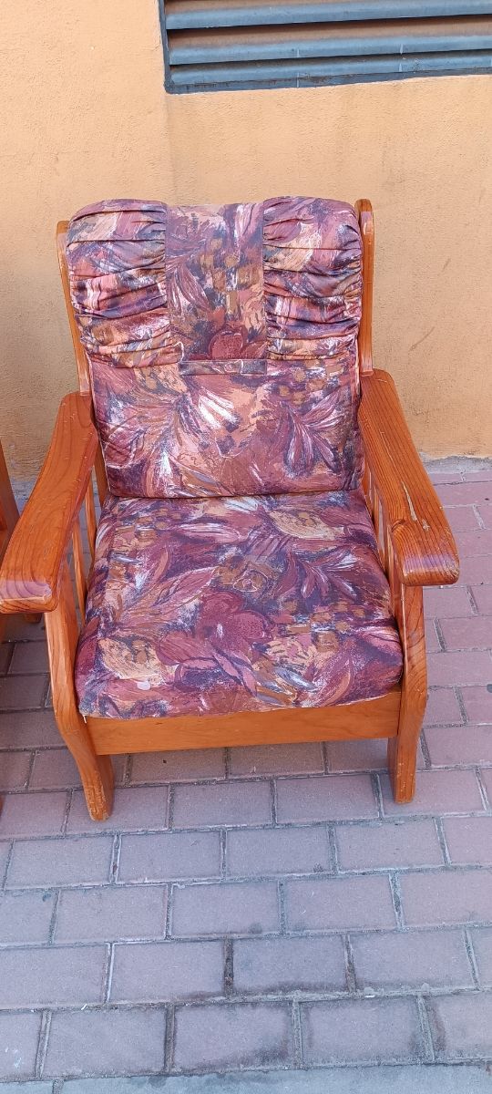 2 Sillones Rústicos Madera Pino