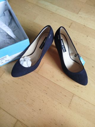 Zapatos de tacón nuevos negros mujer talla 38