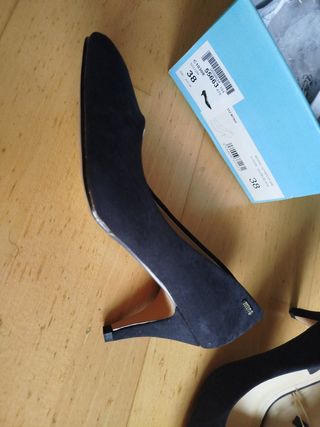 Zapatos de tacón nuevos negros mujer talla 38