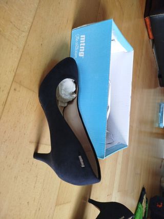 Zapatos de tacón nuevos negros mujer talla 38