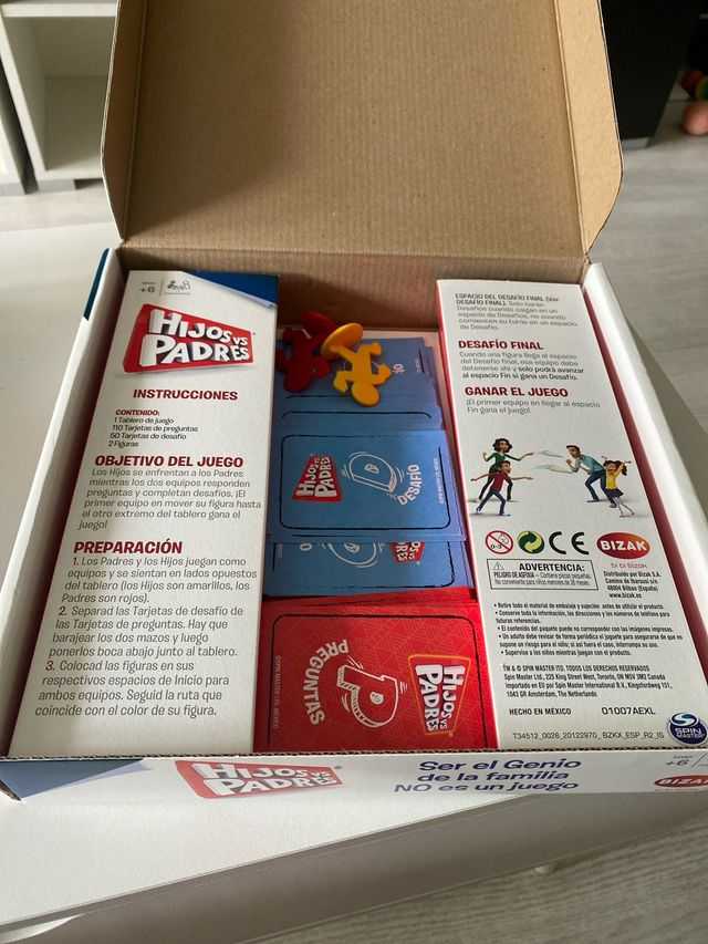 Juego de mesa Hijos vs Padres nuevo