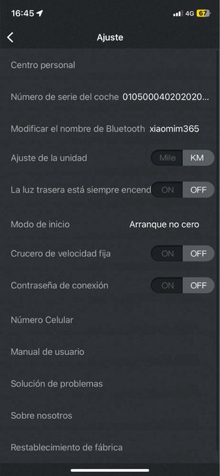 Xiaomi M365 recién cambiado