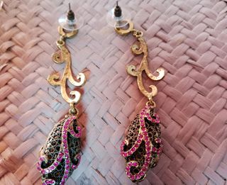 Pendientes largos brillantes