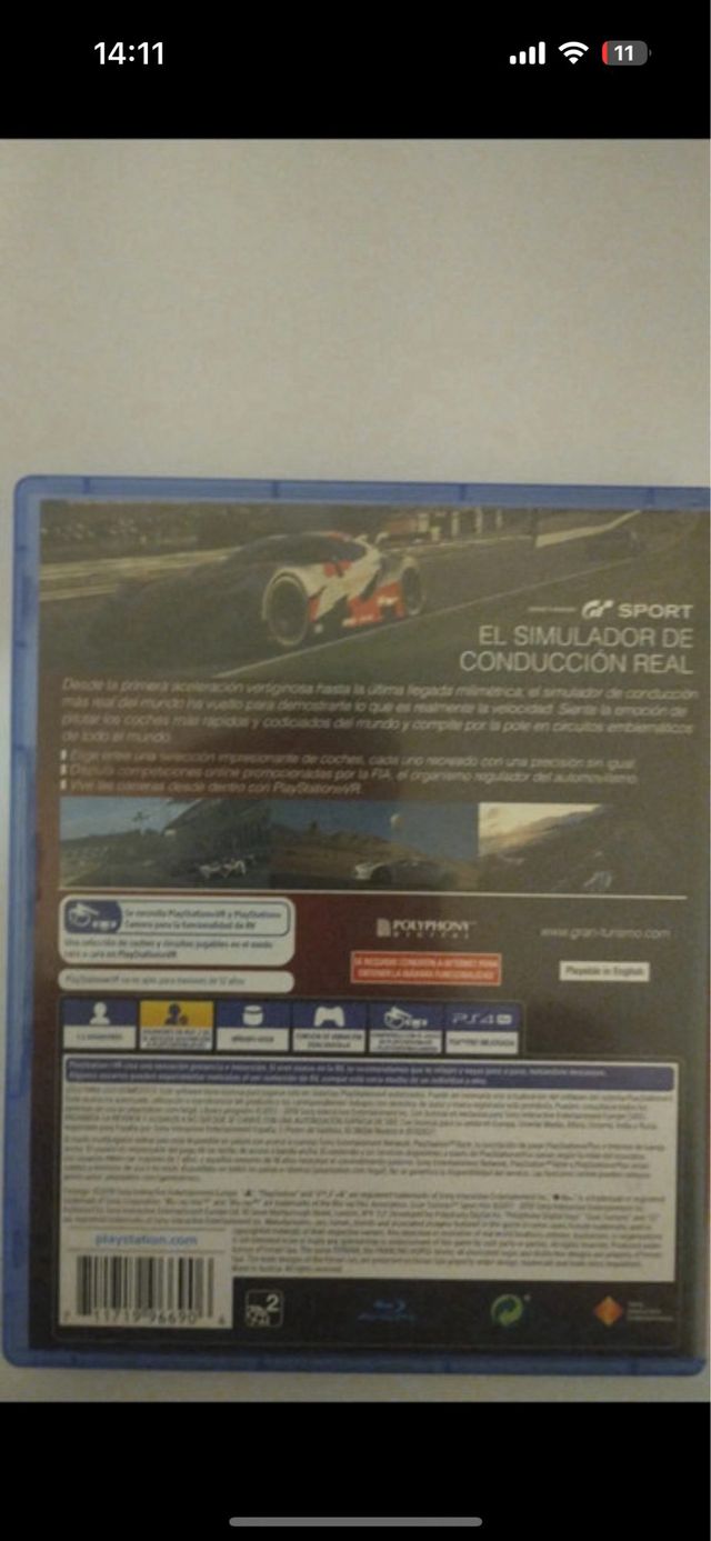 PS4 Gran Turismo Sport - Edición Hits